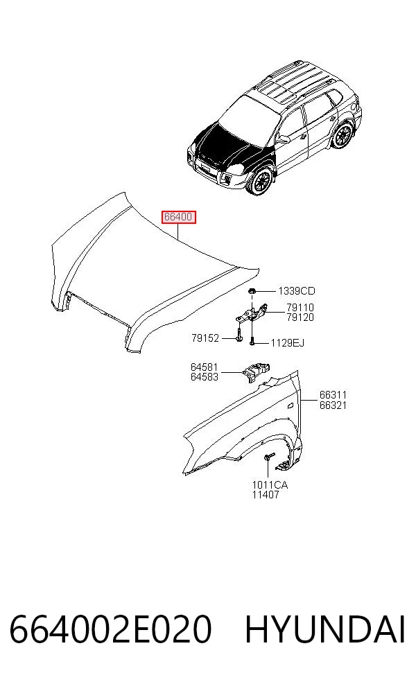 Капот TYG HN20029A ціна, від 133.05 USD