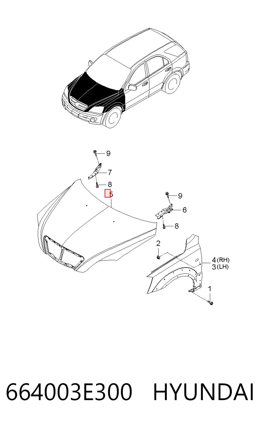 Купити Капот KIA Sorento I JC