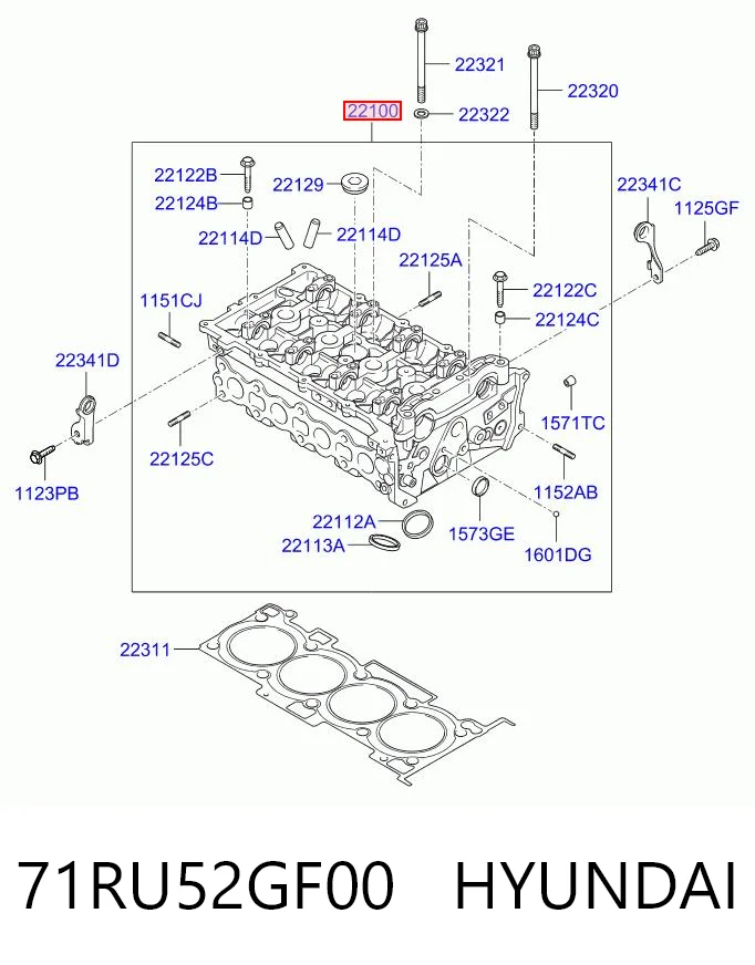 71RU52GF00 Hyundai/Kia