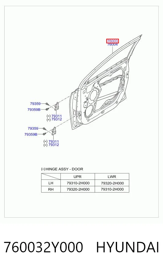 Дверь передня ліва на Hyundai Tucson II TM