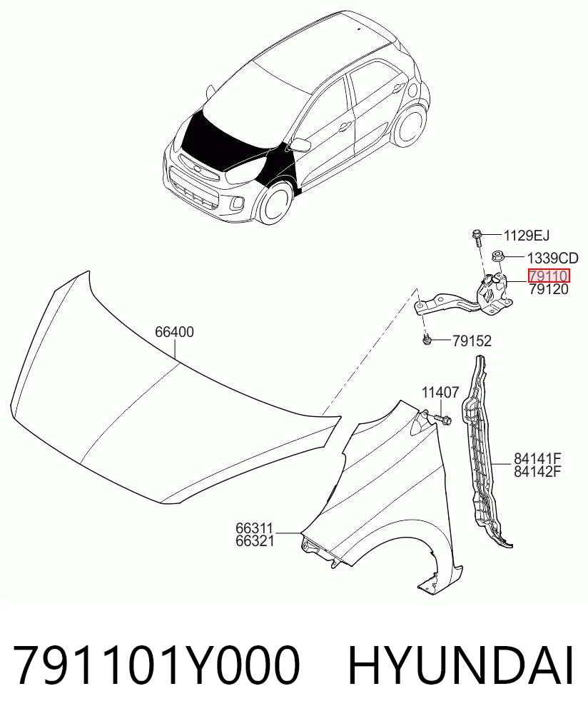 791101Y000 Hyundai/Kia