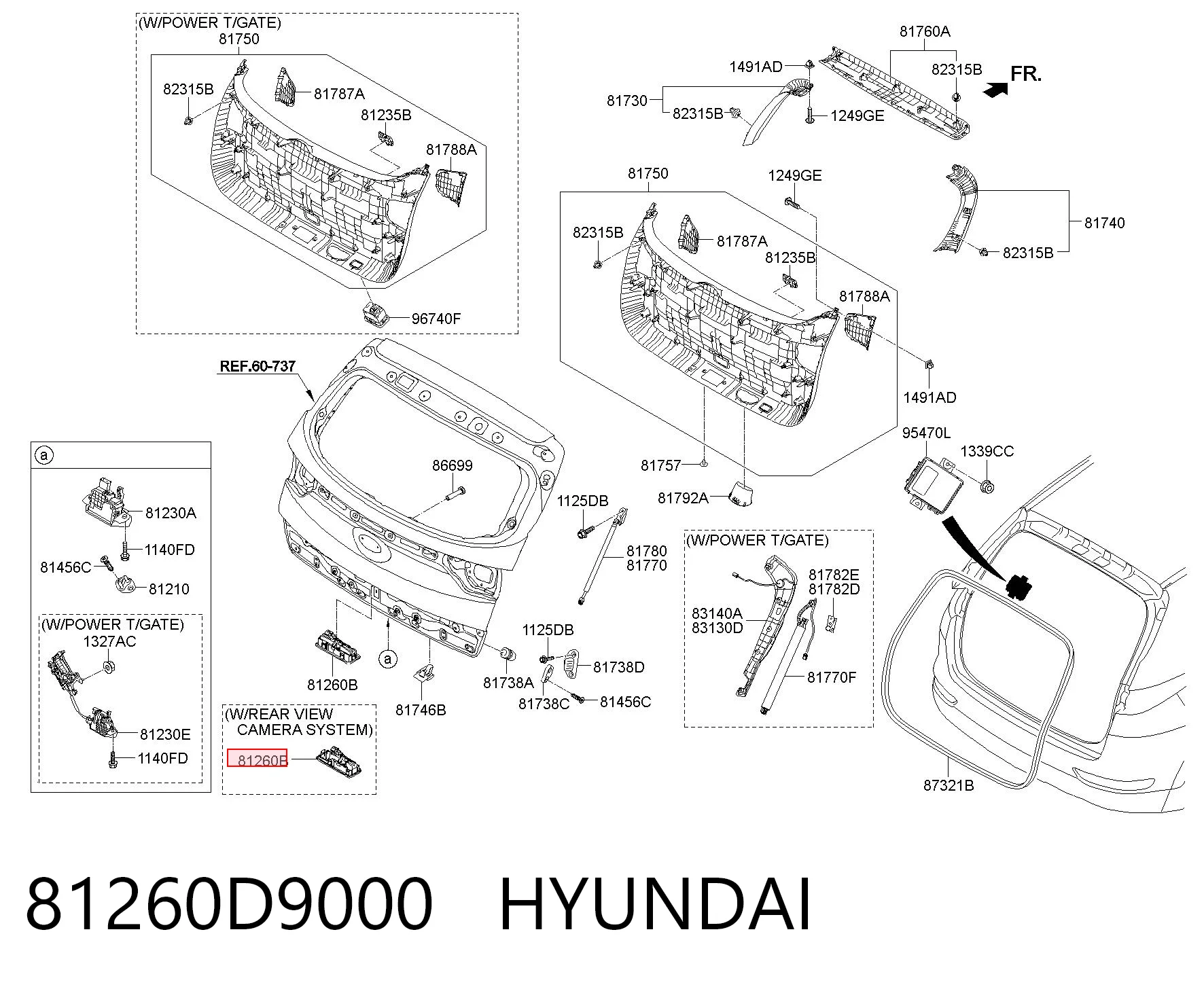 81260D9000 Hyundai/Kia Ручка багажника