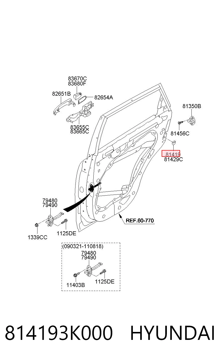 814193K000 Hyundai/Kia 