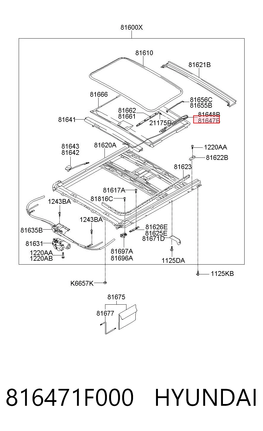 816471F000 Hyundai/Kia 