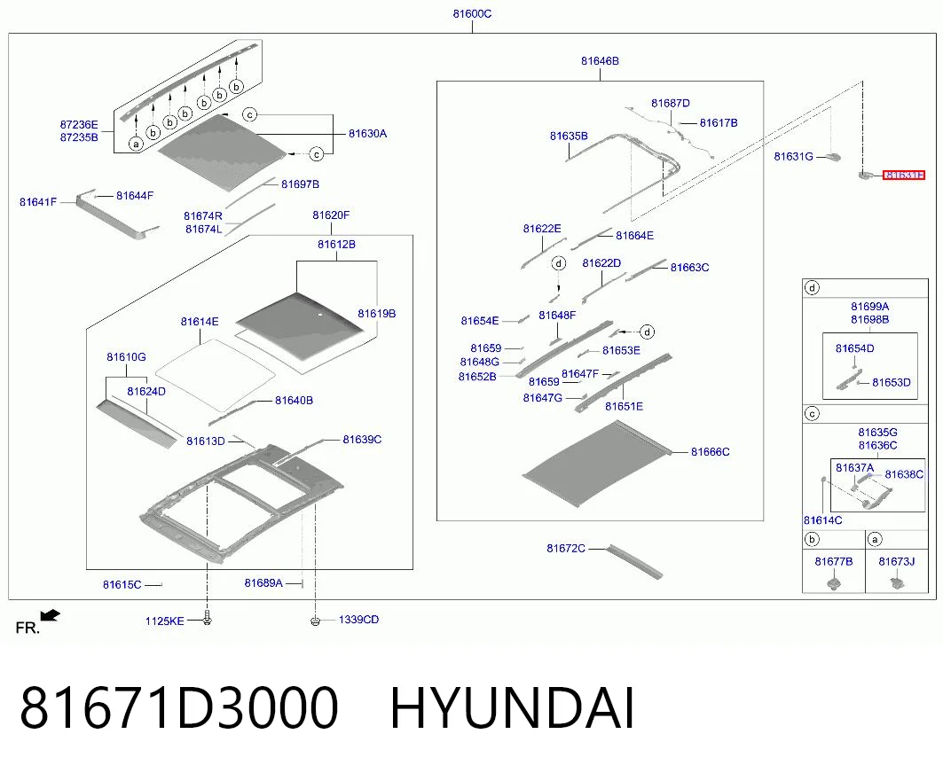 81671D3000 Hyundai/Kia 