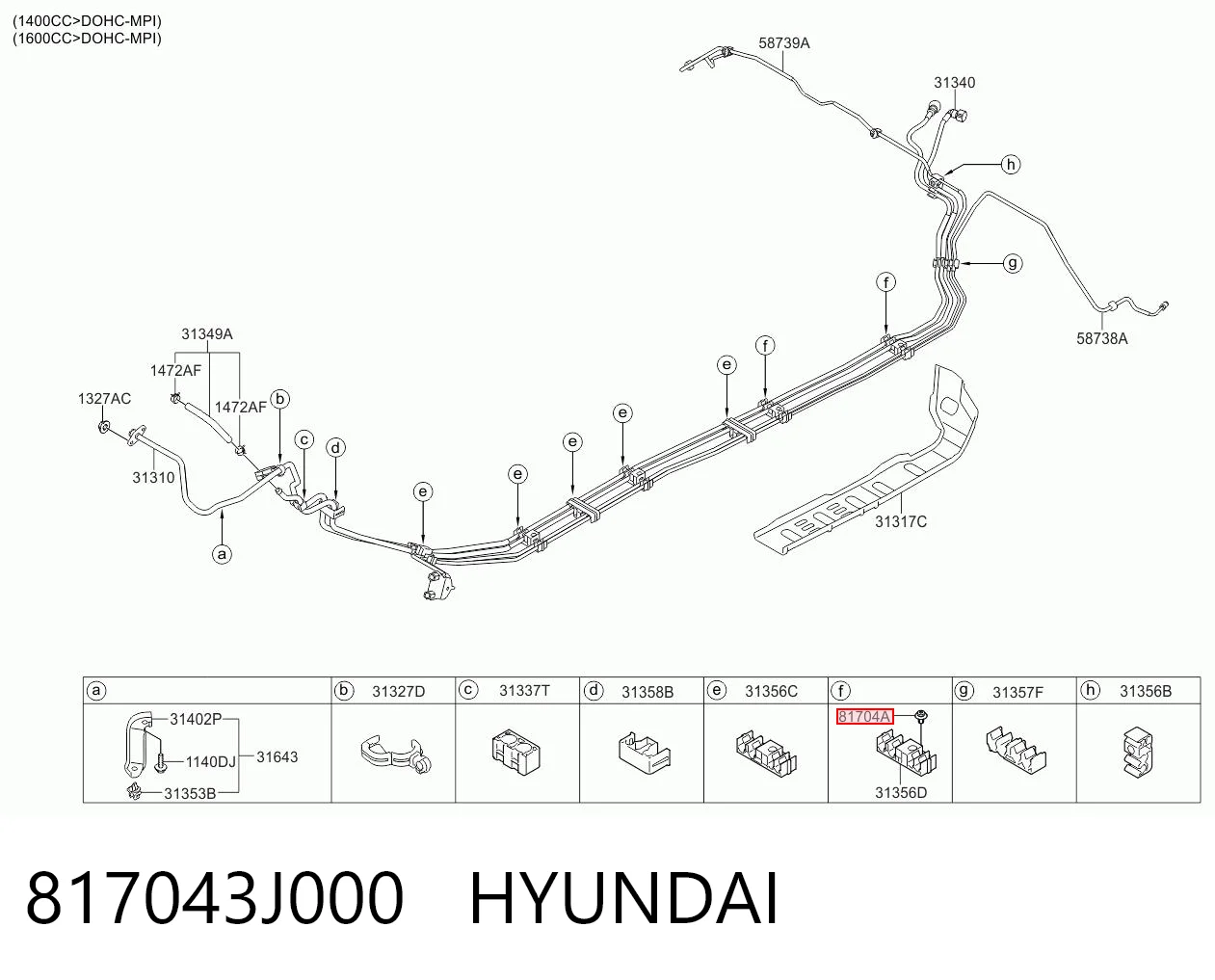 817043J000 Hyundai/Kia 