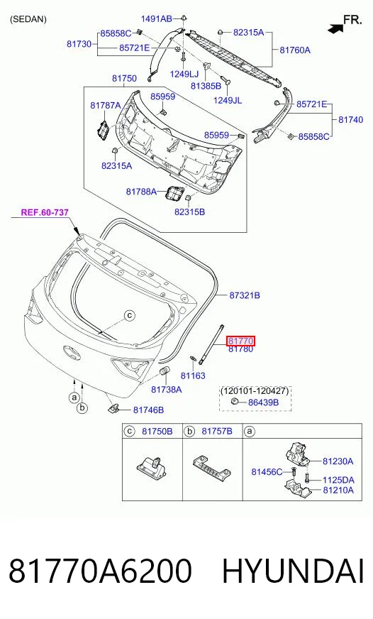 Амортизатор багажника GS1270 Magneti Marelli