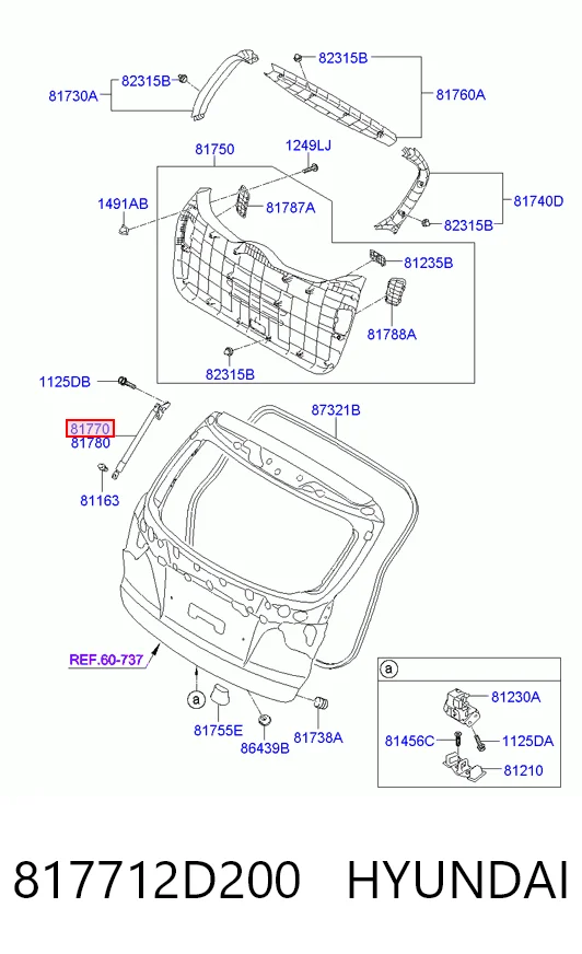 Амортизатор кришки багажника Sensen S817702Y000