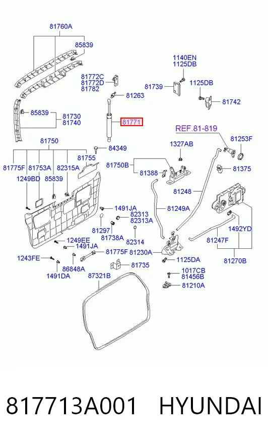 Амортизатор двері задньої Magneti Marelli 430719088100 ціна, від 9.87 USD