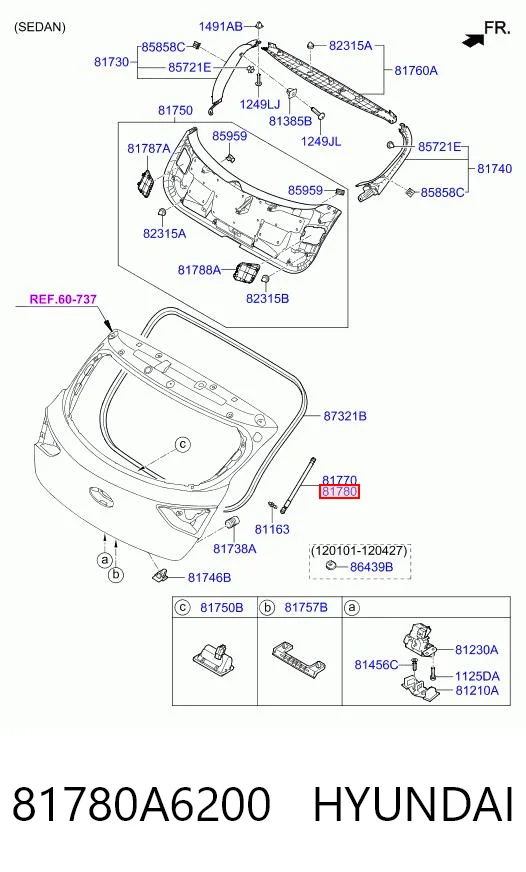 Амортизатор кришки багажника Magneti Marelli GS1270