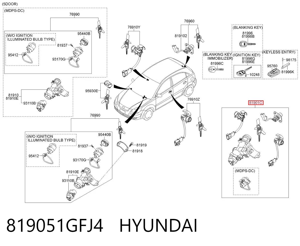 819051GFJ4 Hyundai/Kia