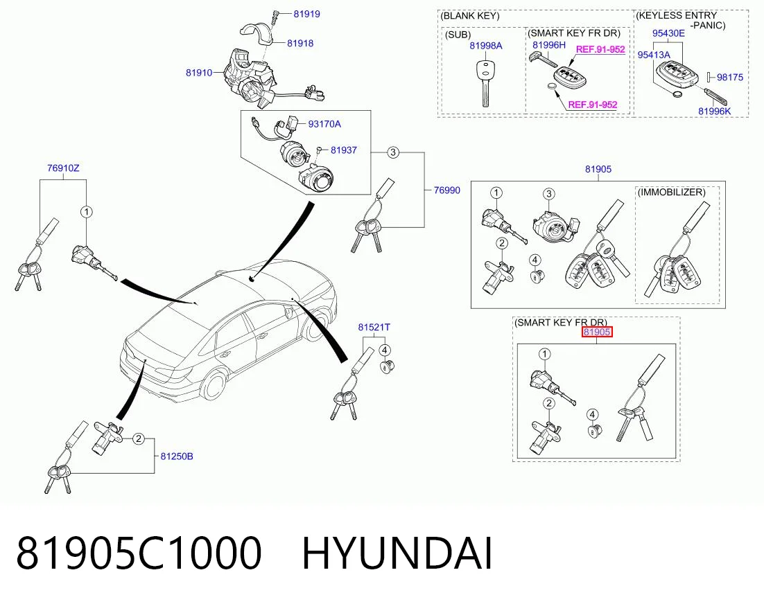 81905C1000 Hyundai/Kia 