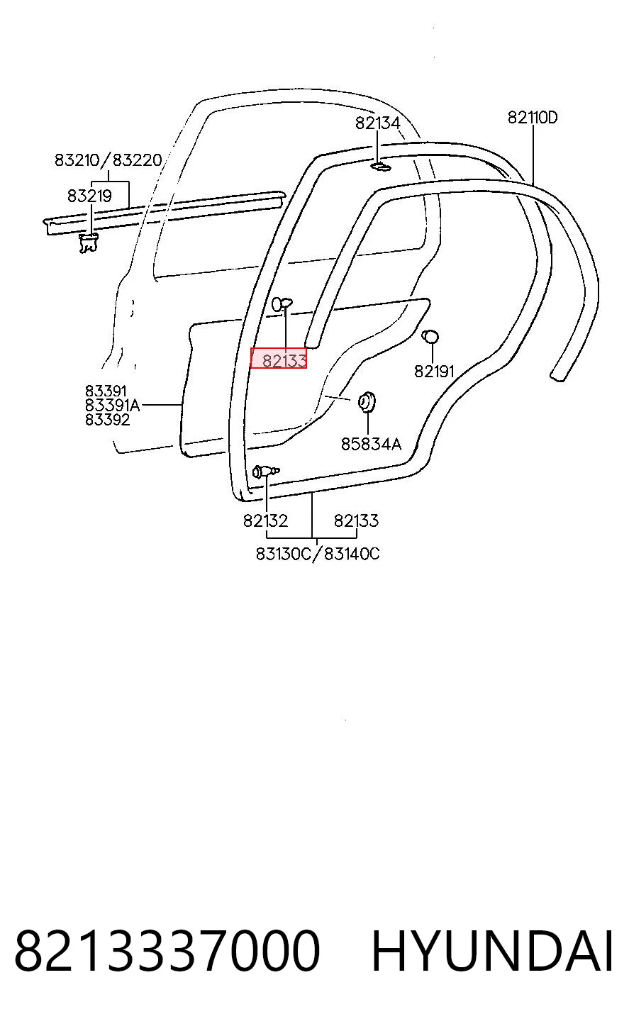 8213337000 Hyundai/Kia 