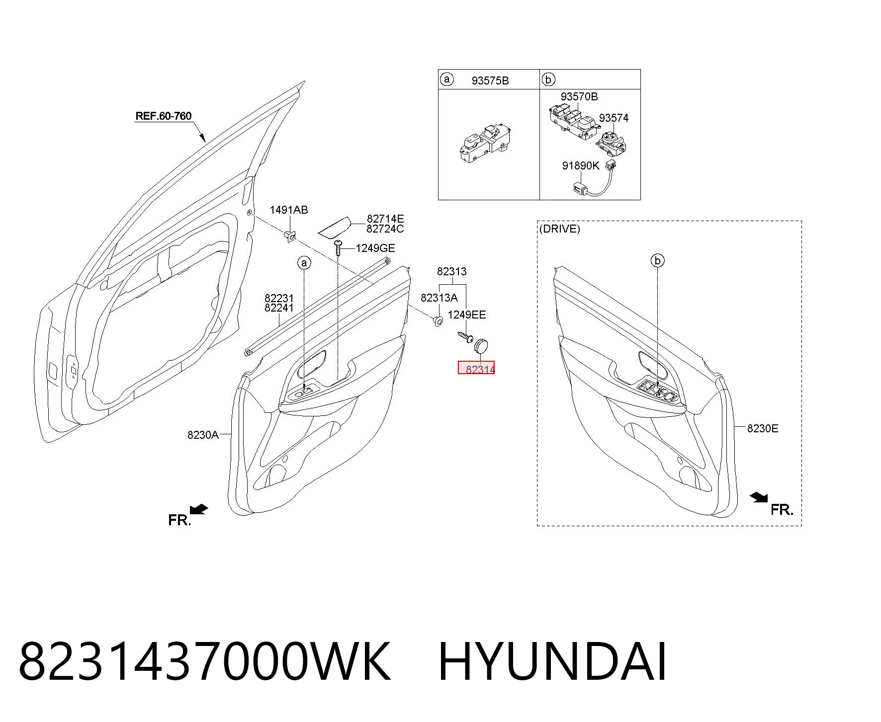8231437000WK Hyundai/Kia 