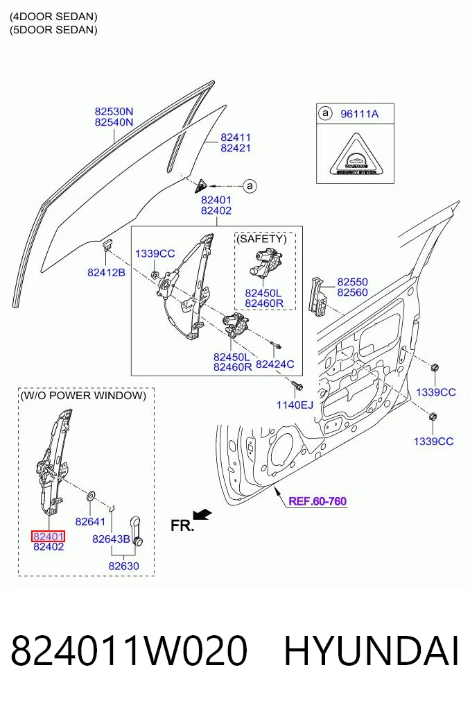 Склопідйомник з електродвигуном KIA Rio III седан (UB) (2010 - 2017) ціна, від 78.38 USD