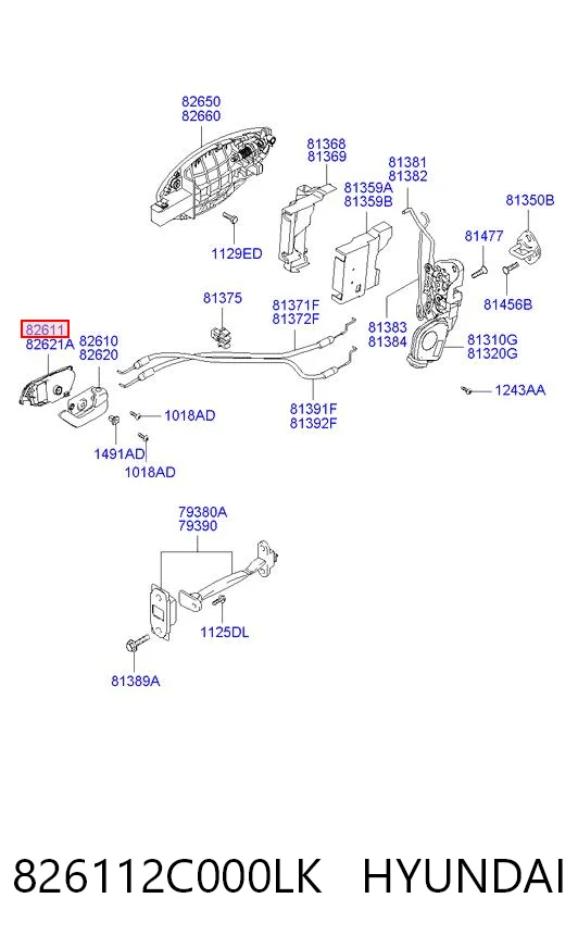 826112C000LK Hyundai/Kia 