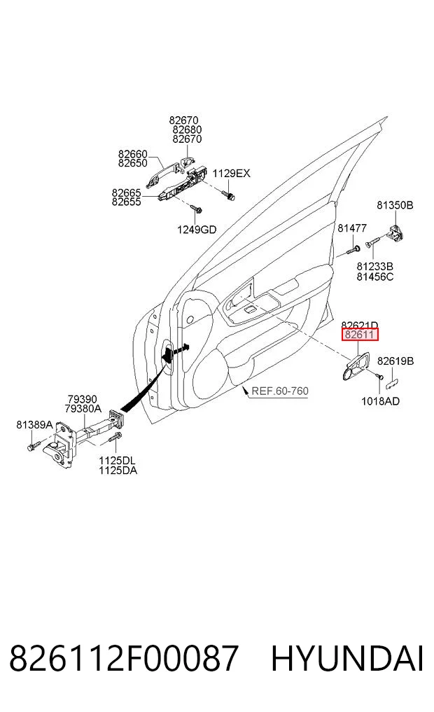 826112F00087 Hyundai/Kia