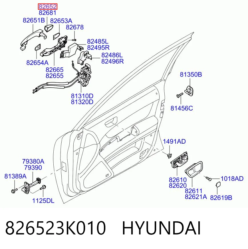 826523K010 Hyundai/Kia 
