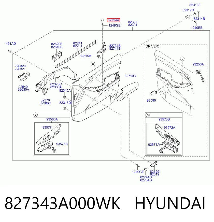 827343A000WK Hyundai/Kia Заглушка кузова (підлоги)