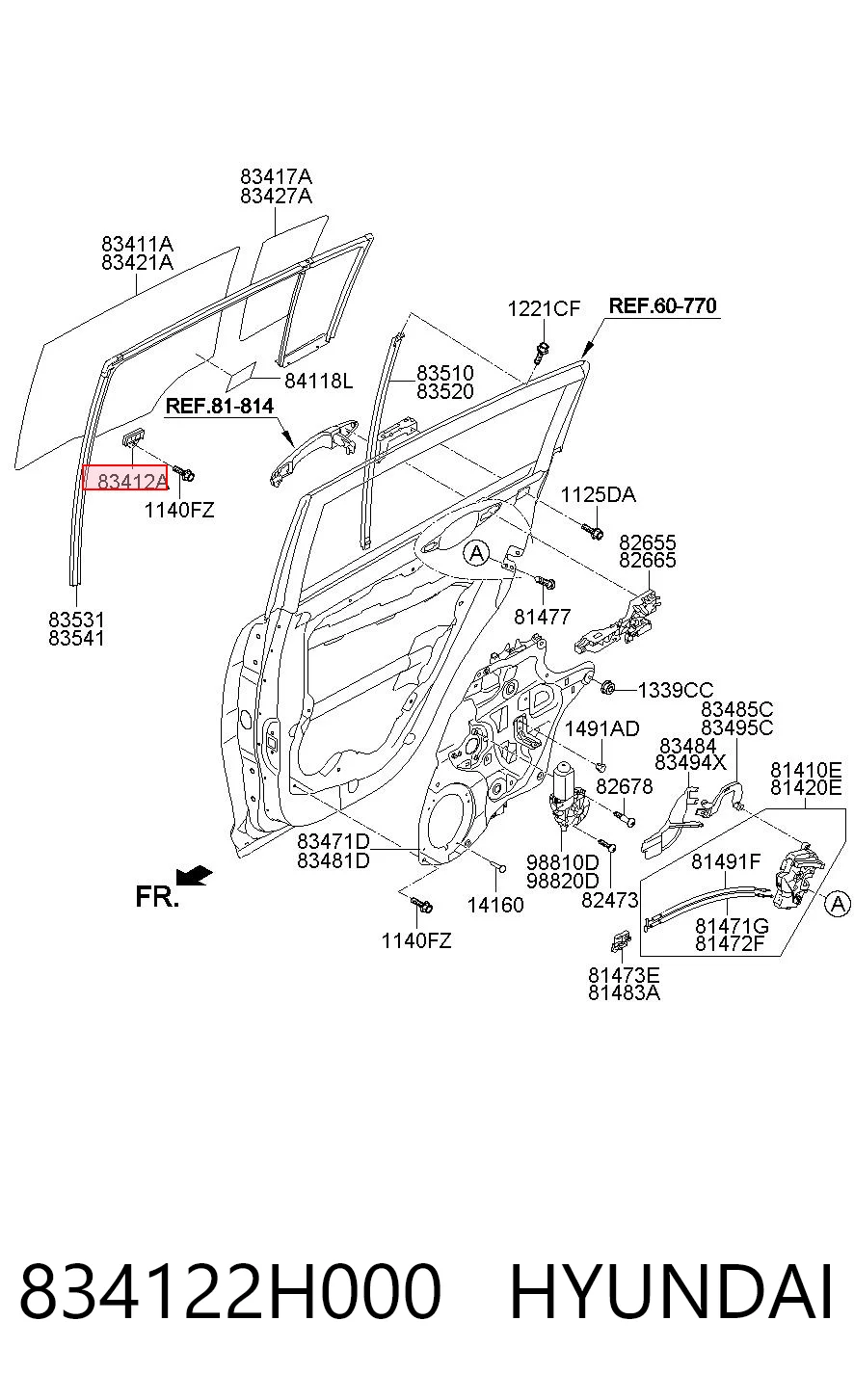 834122H000 Hyundai/Kia 