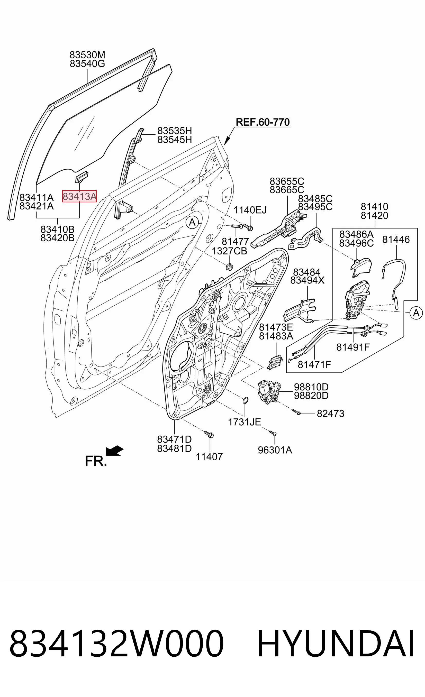 834132W000 Hyundai/Kia 