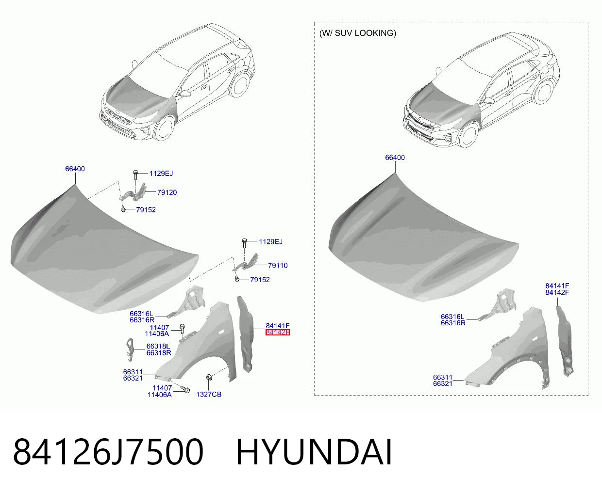 84126J7500 Hyundai/Kia