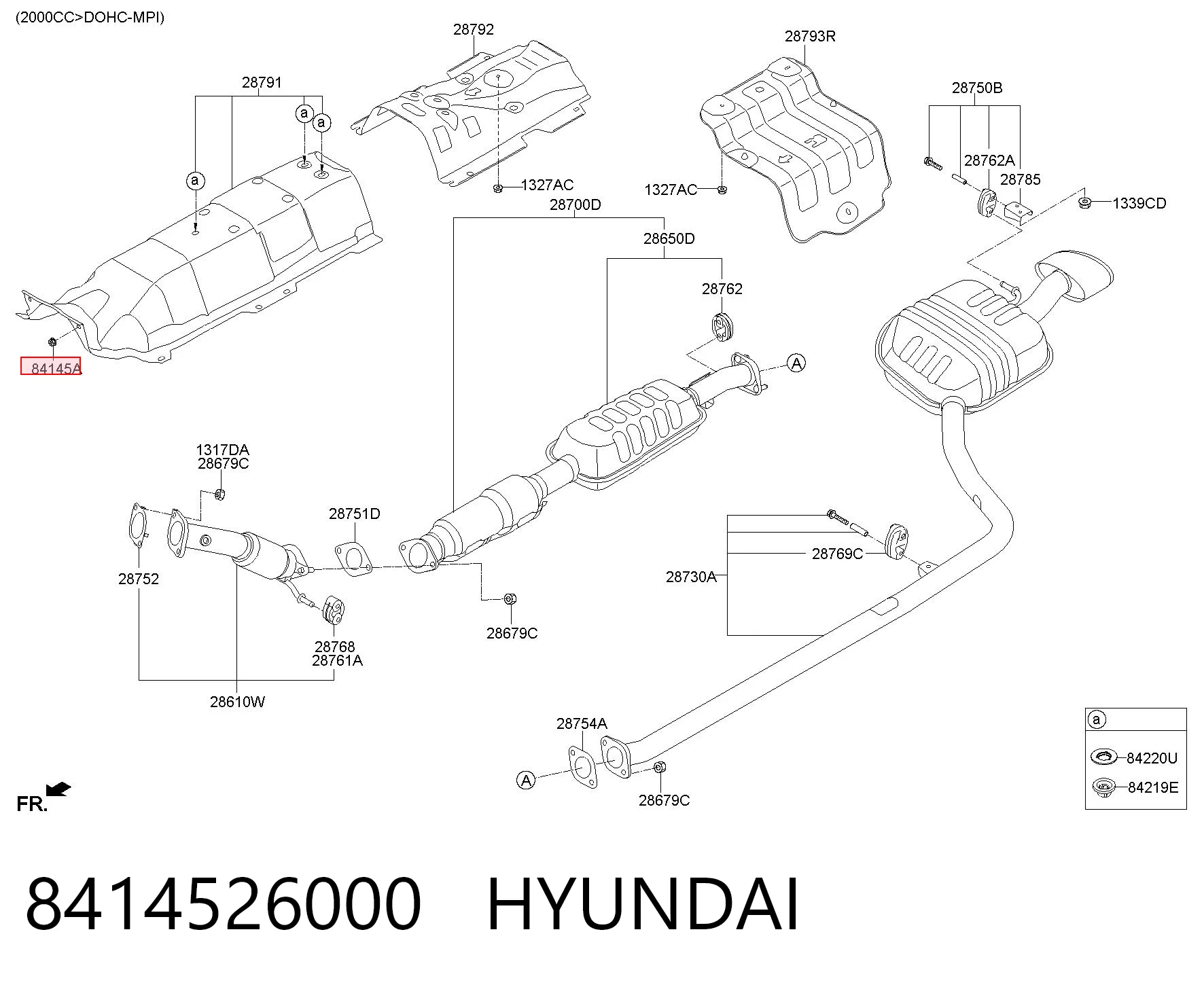 Купити 8414526000 Chrysler Пістон (кліп) кріплення підкрилки переднього крила