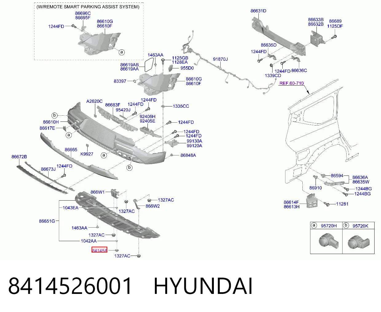 Пістон (кліп) кріплення підкрилки переднього крила Chrysler 8414526000