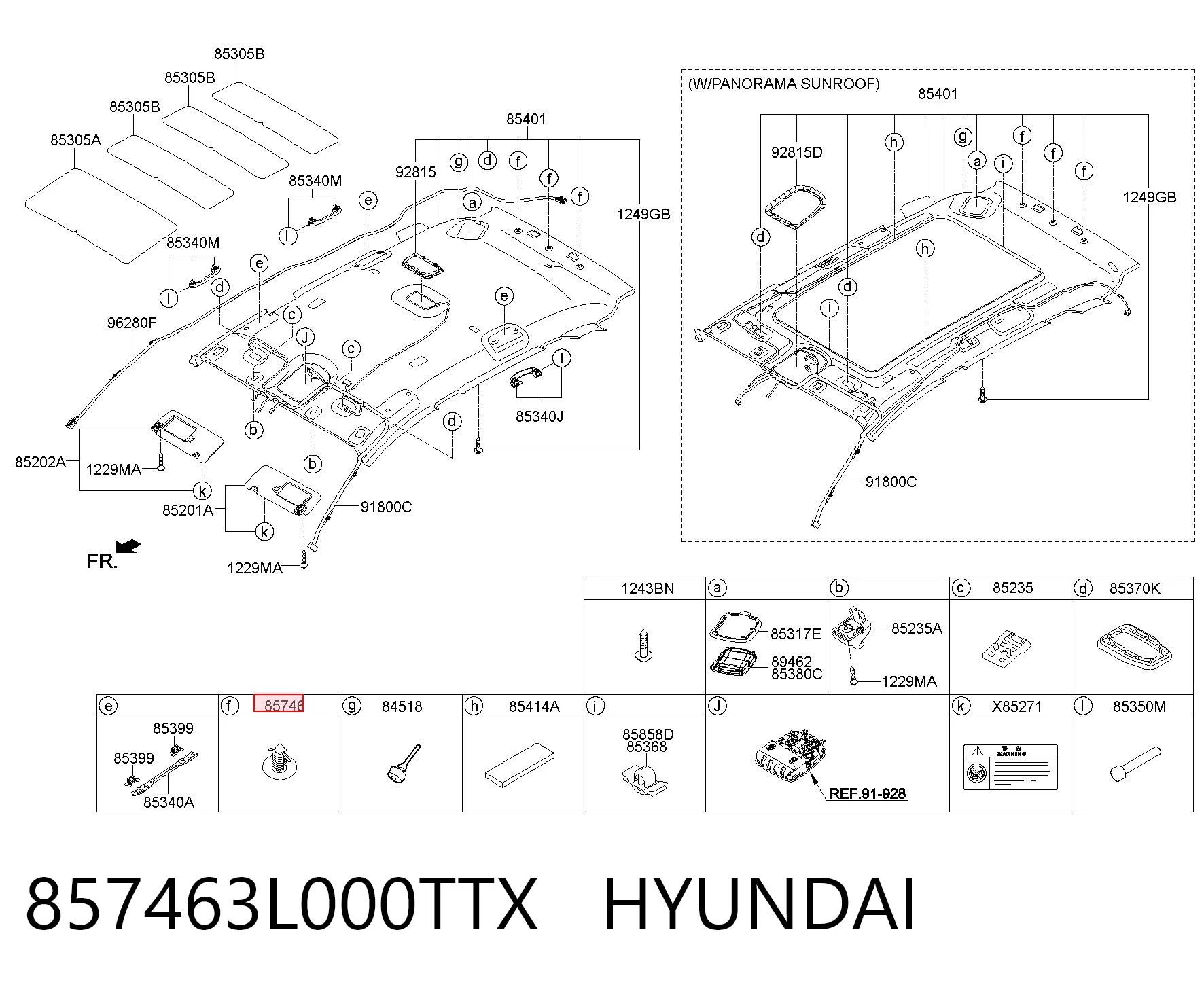 857463L000TTX Hyundai/Kia 