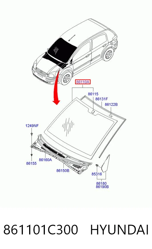 AB59628A Pilkington Автомобільне скло