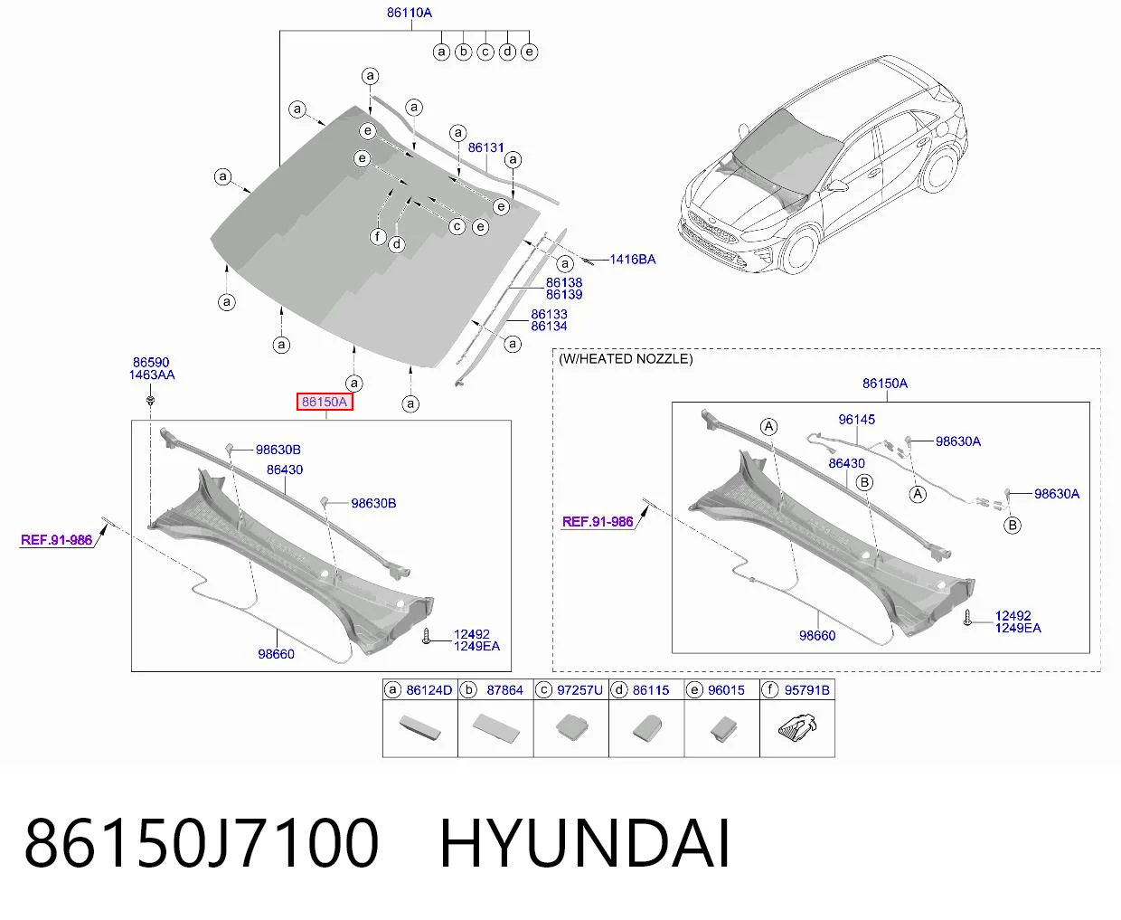 86150J7100 Hyundai/Kia