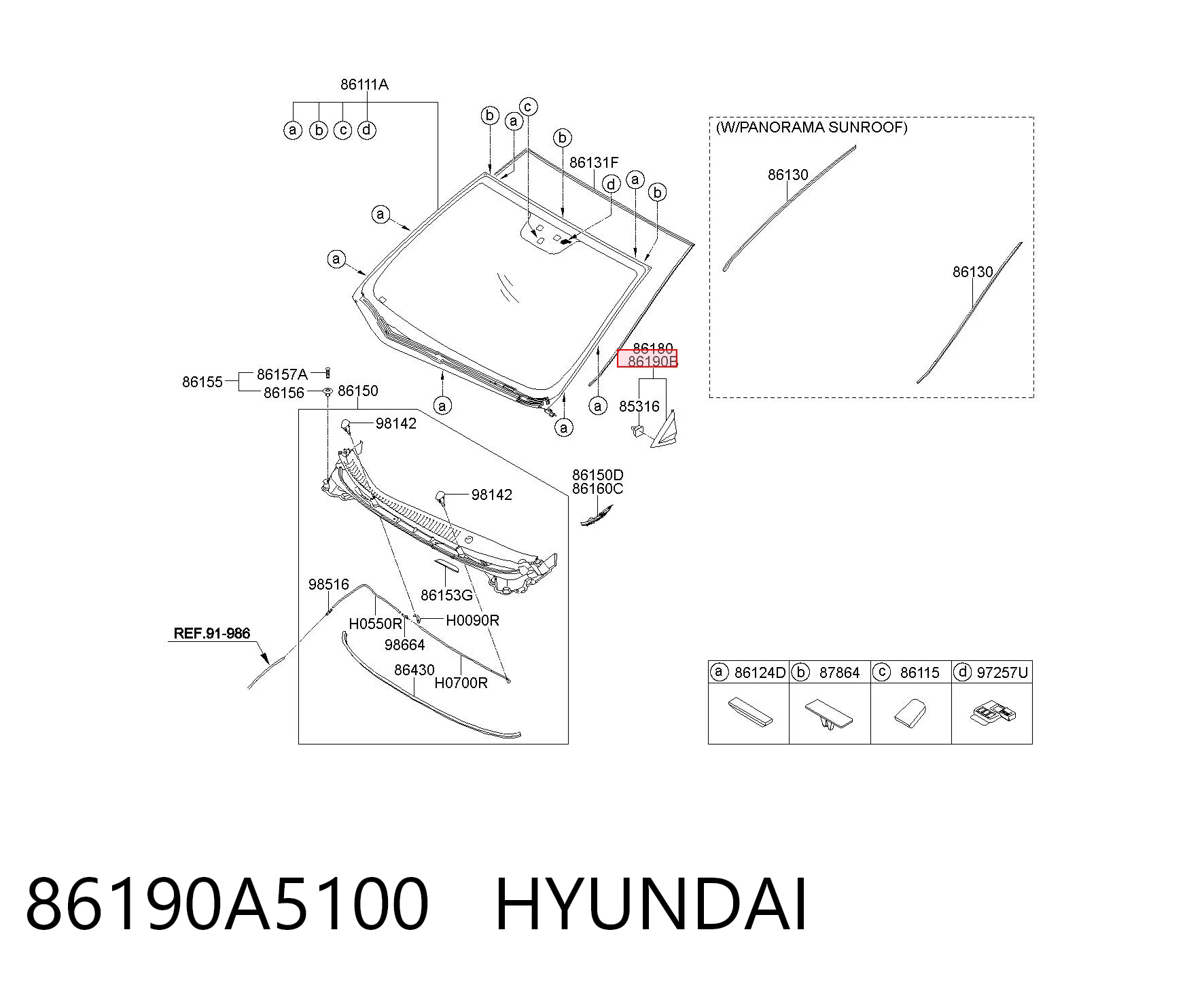 86190A5100 Hyundai/Kia 