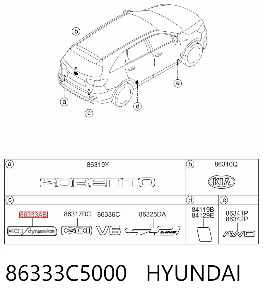 86333C5000 Hyundai/Kia