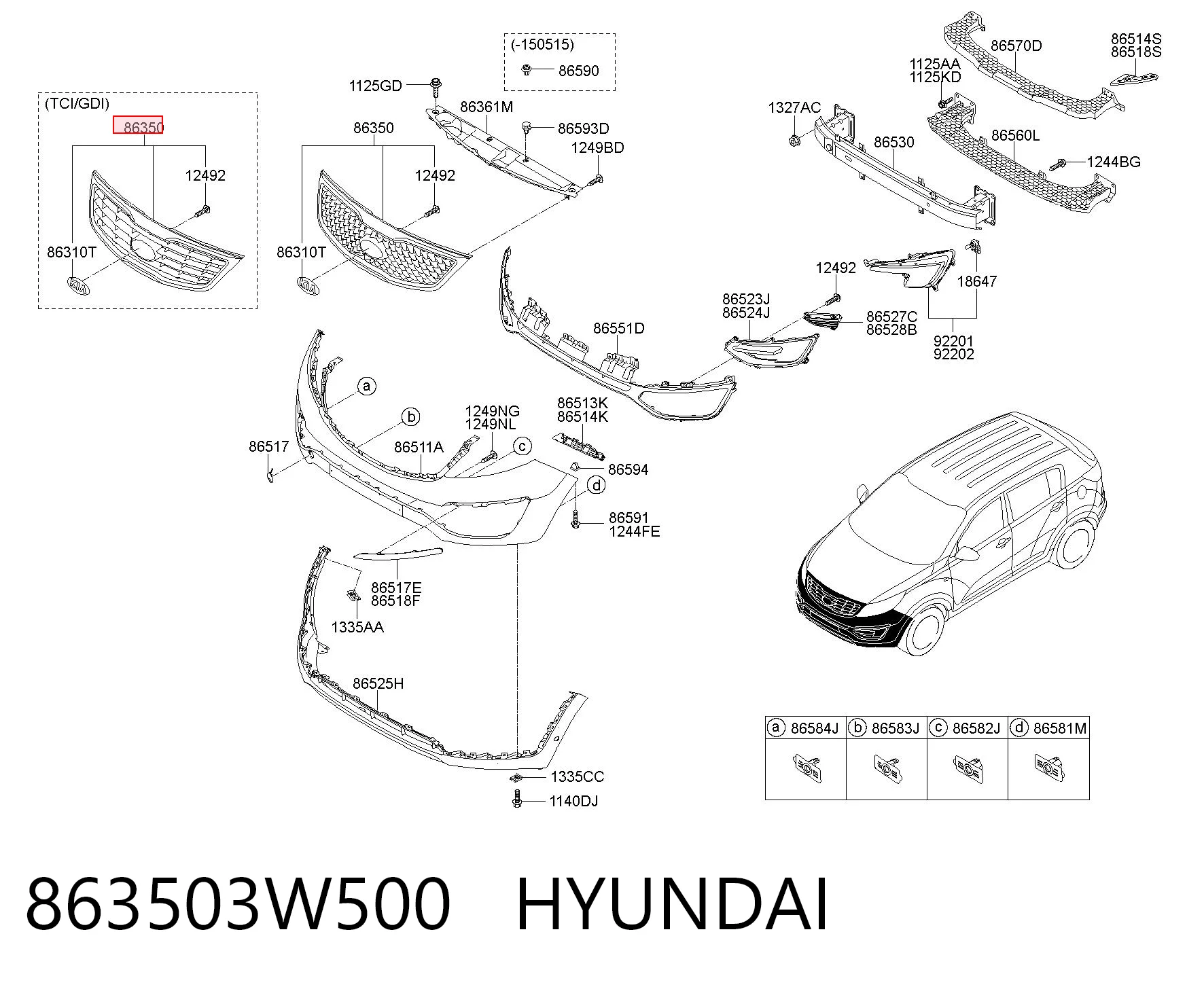 863503W500 Hyundai/Kia