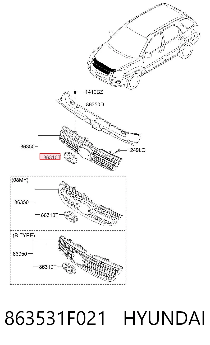 863531F021 Hyundai/Kia