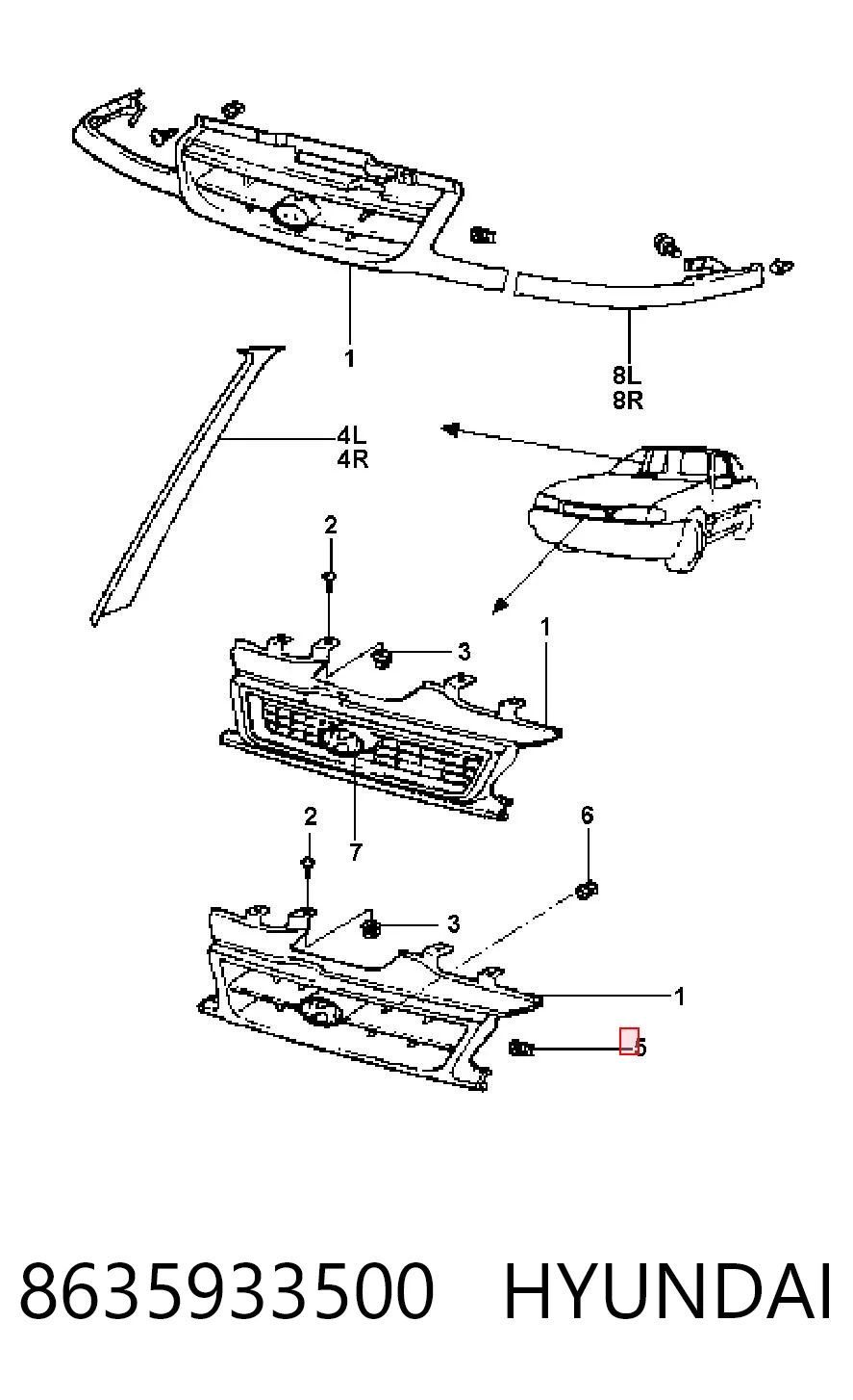 8635933500 Hyundai/Kia