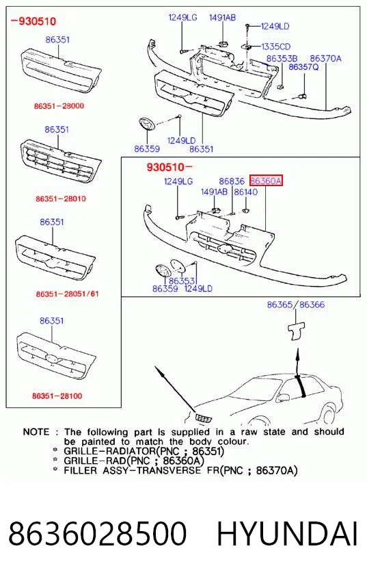 8636028500 Hyundai/Kia