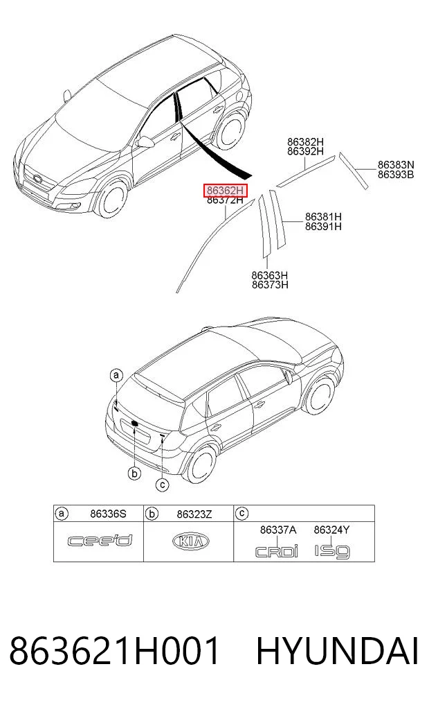 863621H001 Hyundai/Kia