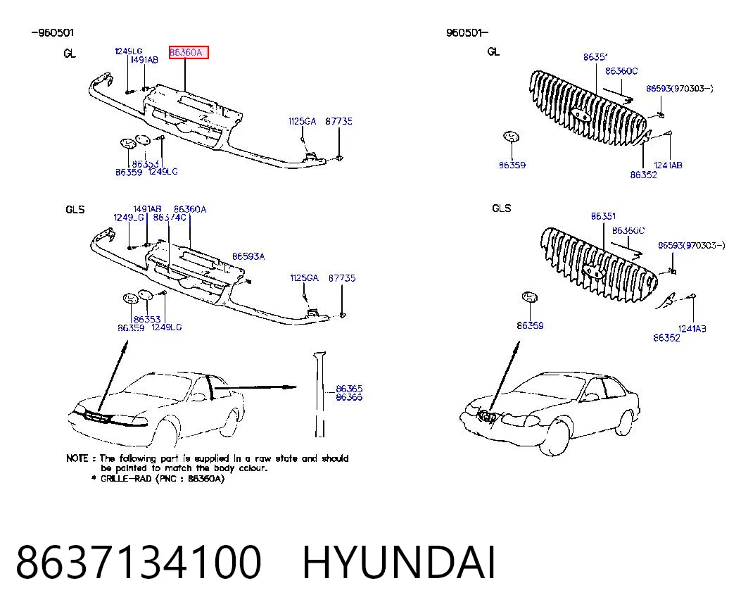 8637134100 Hyundai/Kia