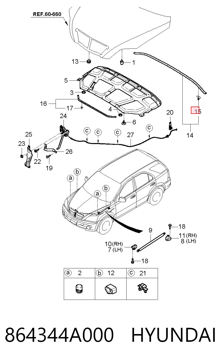 864344A000 Hyundai/Kia 
