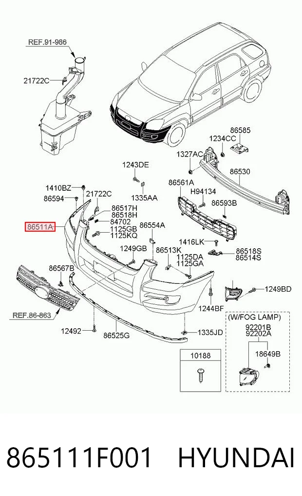 Бампер на авто Polcar 4103071 ціна, від 118.50 USD
