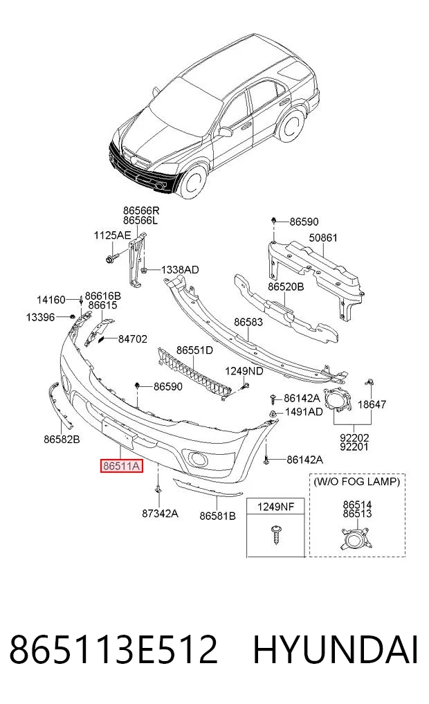 Бампер на авто KIA Sorento I позашляховик (JC) (2006 - 2011) ціна, від 125.68 USD