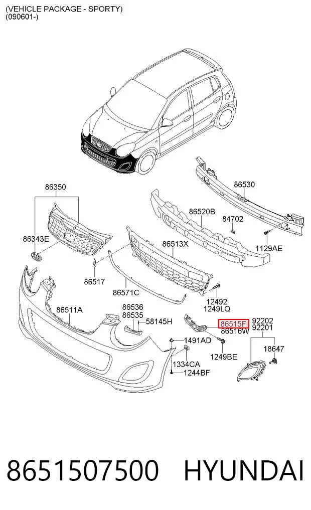 8651507500 Hyundai/Kia