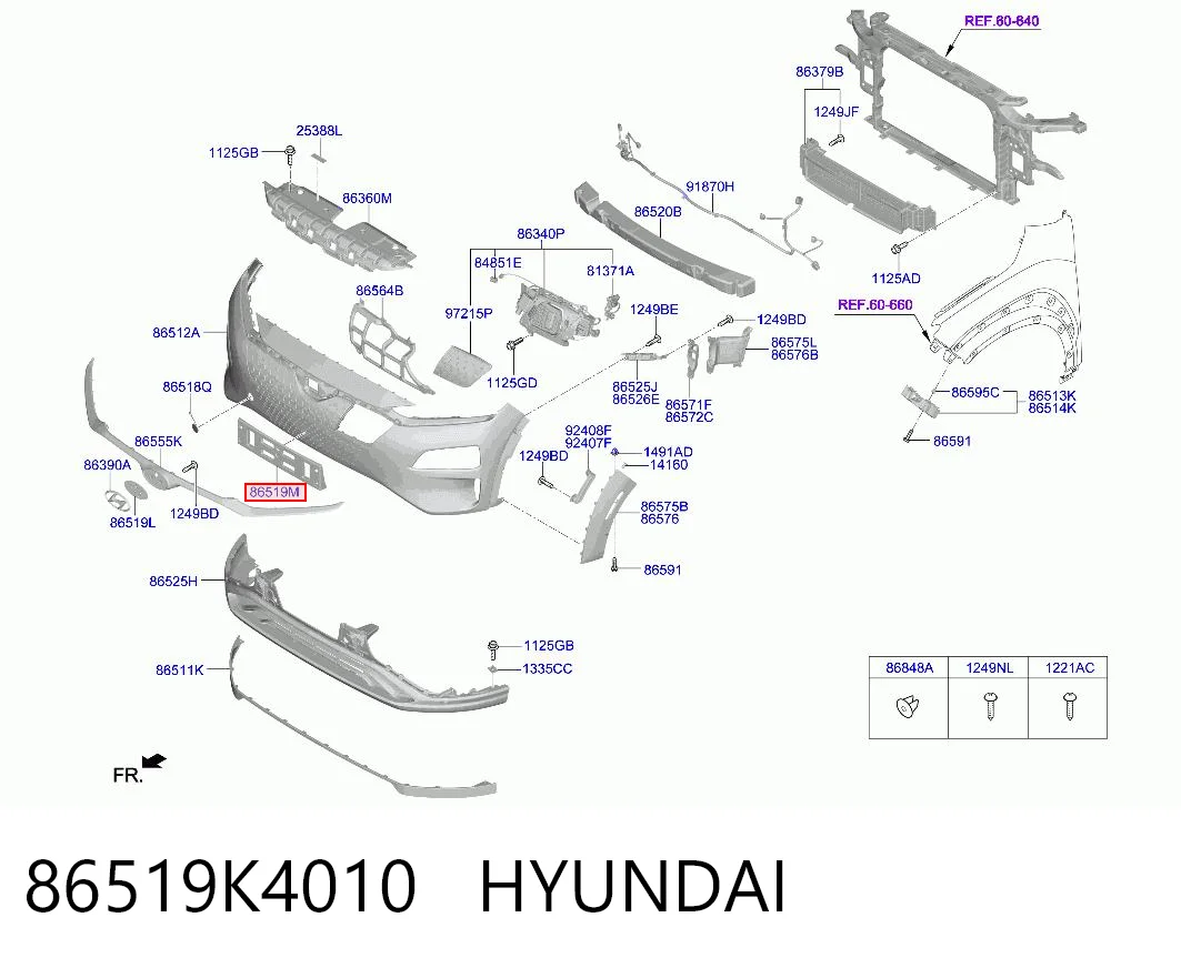 86519K4010 Hyundai/Kia 