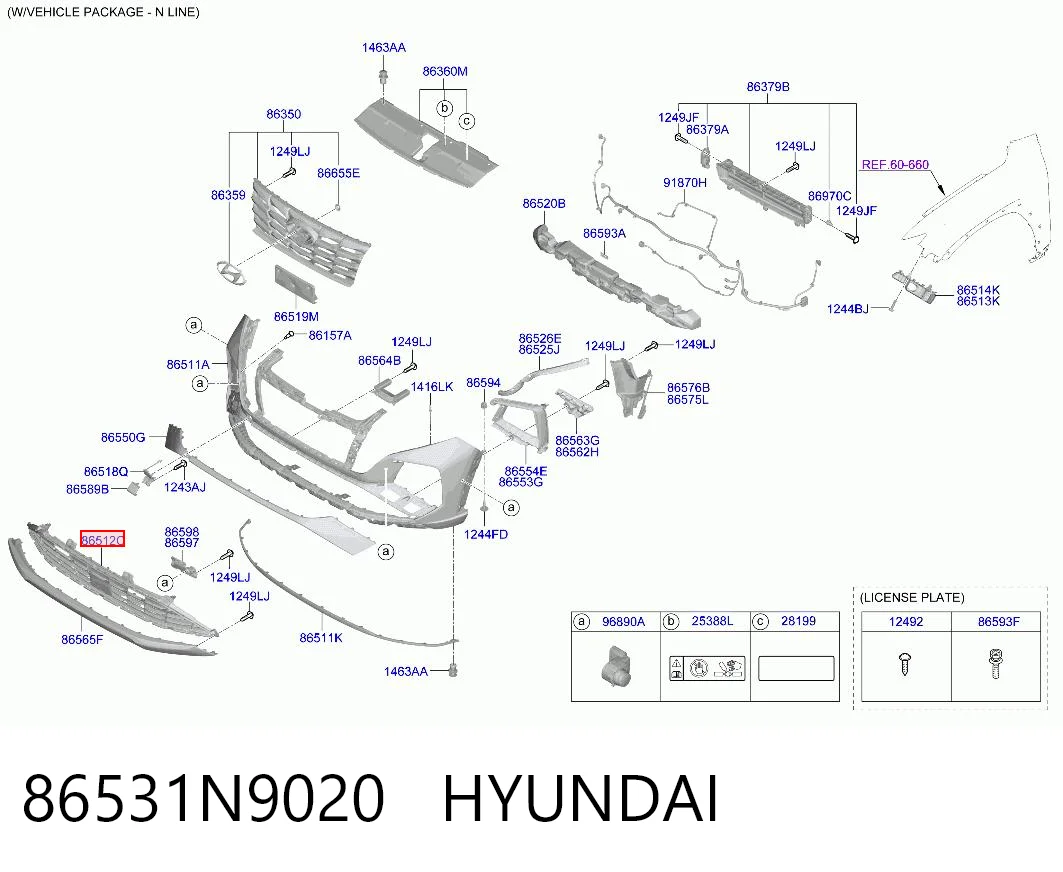 86531N9020 Hyundai/Kia