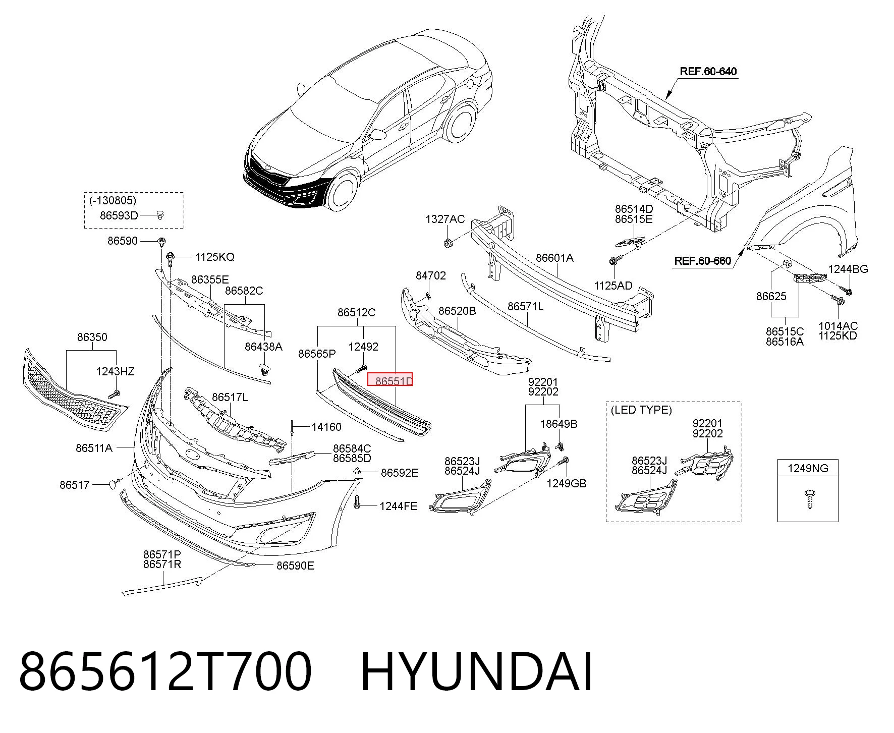 865612T700 Hyundai/Kia