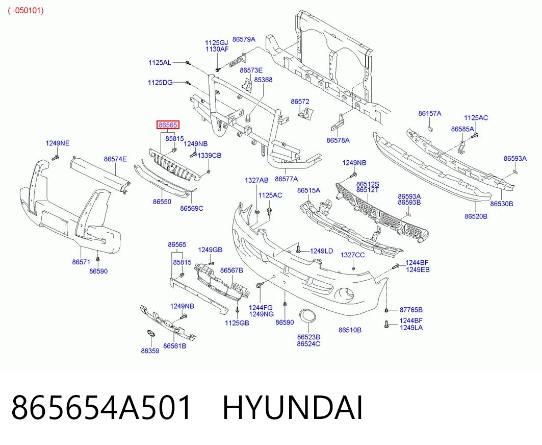 865654A501 Hyundai/Kia