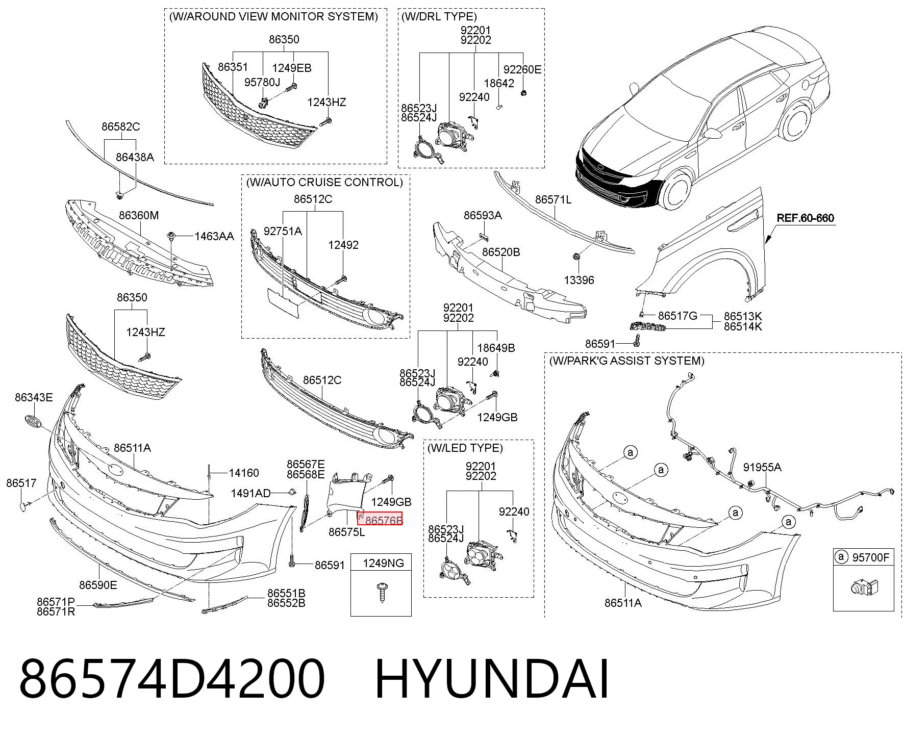 86574D4200 Hyundai/Kia