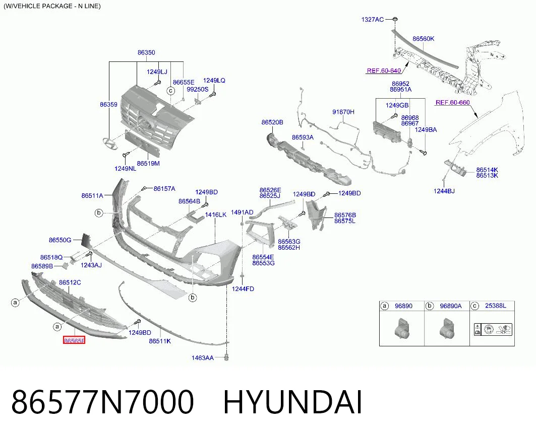 86577N7000 Hyundai/Kia