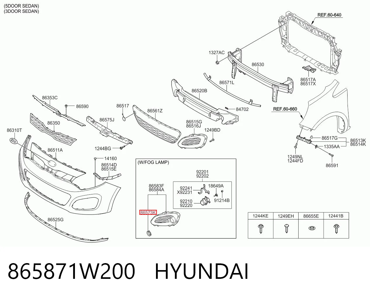 865871W200 Hyundai/Kia